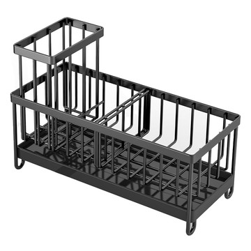 AHOYE 廚房水槽瀝水架  黑色  1個