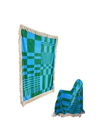 Checker Ripe Blanket [Blue&Green]