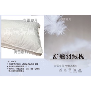 奧雷💠台灣製造 天然北歐羽絨枕 水鳥羽絨枕 3D立體 羽絨枕 羽絨 枕頭