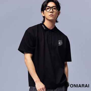 鬼洗 BLUE WAY – 遊俠納瓦霍雷鳥落肩短袖POLO衫