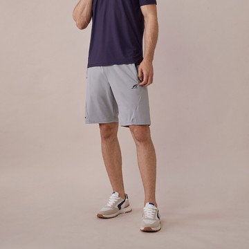 GIORDANO 男裝瞬間冰涼感抽繩短褲 G-MOTION系列 - 11 緞灰