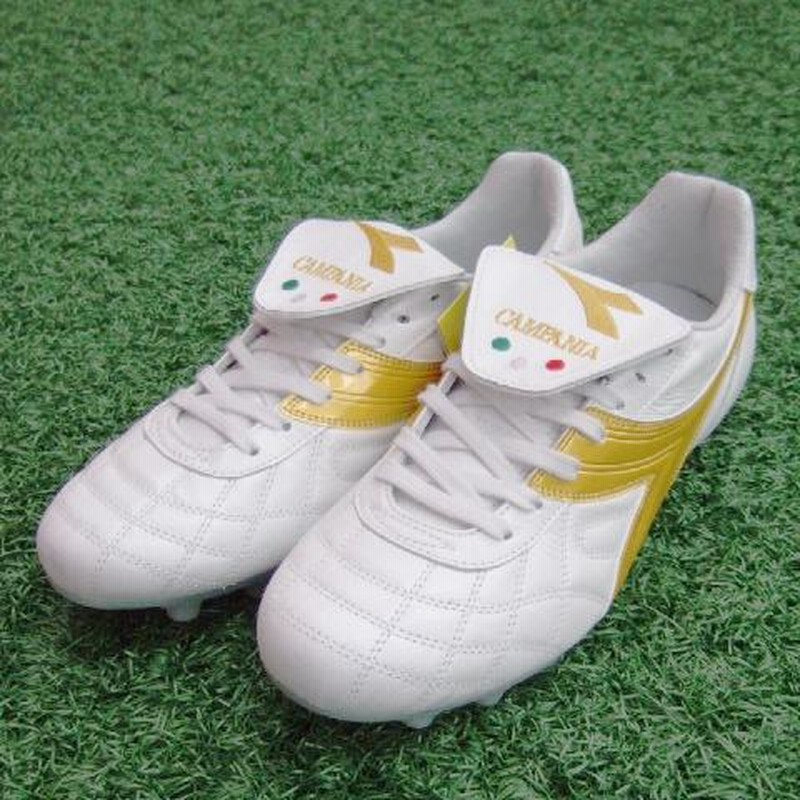 ディアドラ　CAMPANIA カンパーニャ MD PU ホワイト×ゴールド 【diadora|ディアドラ
