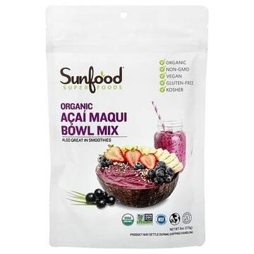 Sunfood, SuperFood，有機巴西莓馬基莓混合配方粉，6 盎司（170 克）