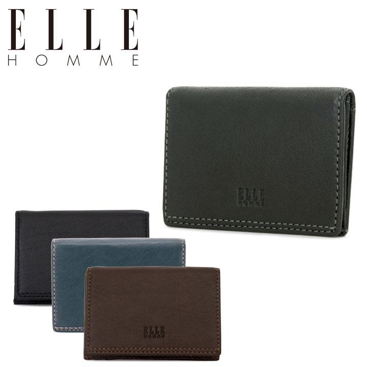 お気にいる エルオム ELLE HOMME 名刺入れ XP34655 XP34648 Sheepskin