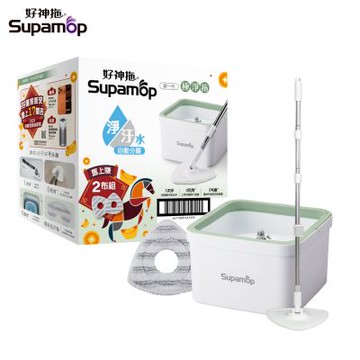 好神拖 2026神馬都好拖 極淨拖 淨汙分離平板拖把組加贈1布(共1拖1桶2布)