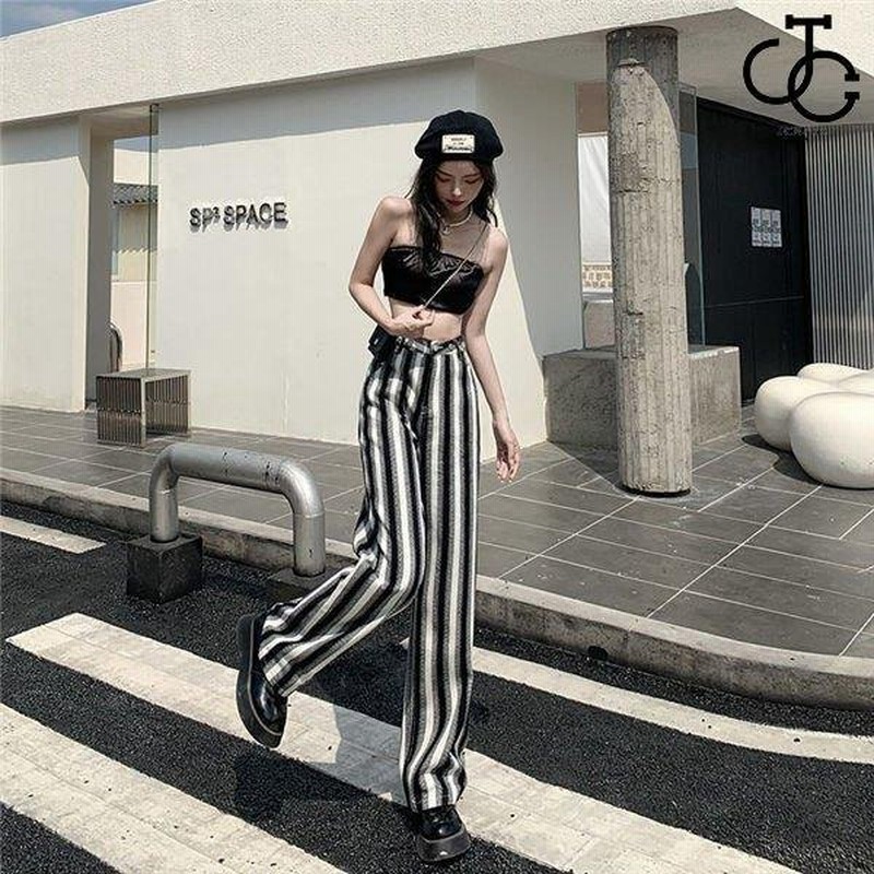 デニムワイドパンツ レディース ジーンズ 人気 デニム ワイドパンツ ストライプ 脚長効果 春夏 ボトムス ガウチョパンツ 通販 Lineポイント最大get Lineショッピング