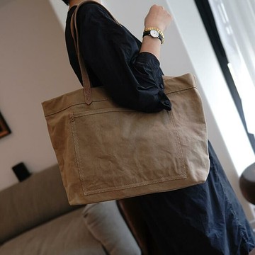 休閒文藝大容量帆布包080613