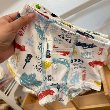 出口日單松優西松w兒童內褲四條裝彈力全棉男女孩內褲4季平角短褲