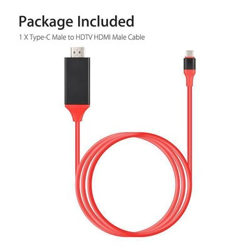 台灣現🔥貨 Type-C公頭轉HDTV HDMI4K手機電腦投影儀高清視頻轉接衕屏綫直播