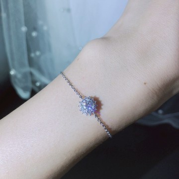 【A&R】莫桑鑽陽光手鍊0.5克拉附精美禮盒