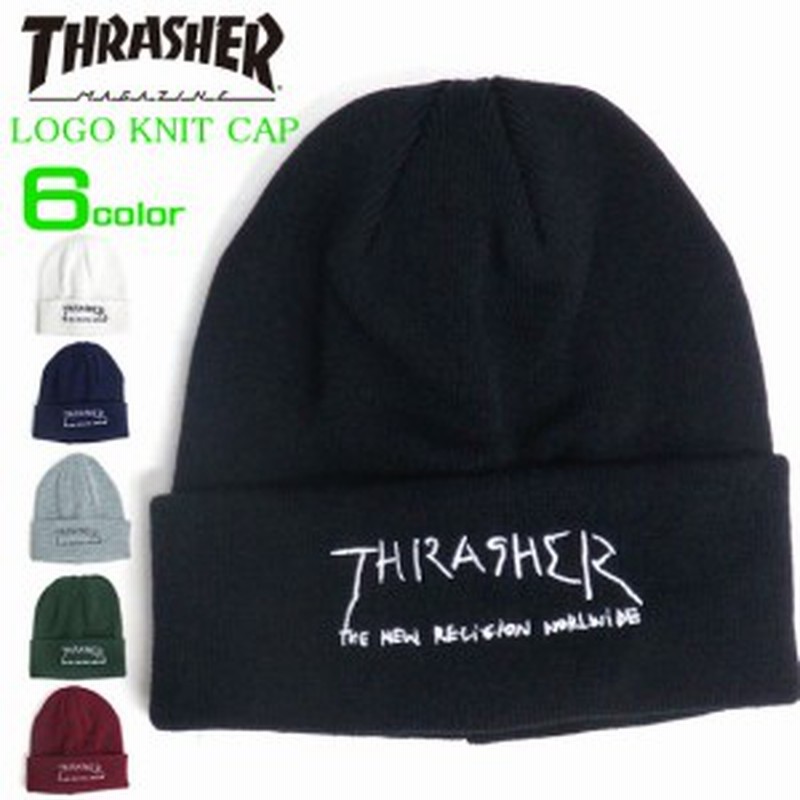 Thrasher ニット帽 スラッシャー ニット帽 ブランドロゴ 刺繍 メンズ ニットキャップ Thrasher 1005 通販 Lineポイント最大1 0 Get Lineショッピング