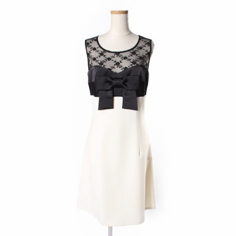 ジーザスディアマンテ Jesus Diamante Vvs クラウディア2 ワンピース ミニ レース リボン 40 黒 ブラック 白 ホワイト Yo 通販 Lineポイント最大0 5 Get Lineショッピング