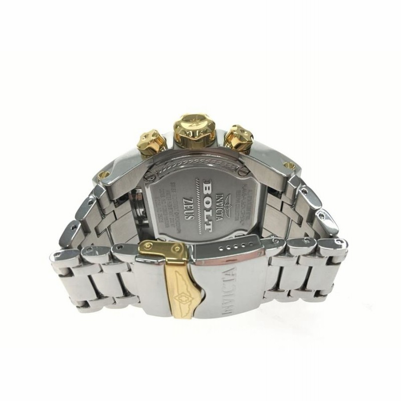 ▽▽ invicta メンズ腕時計 クオーツ ダブルフェイス BOLT ZEUS
