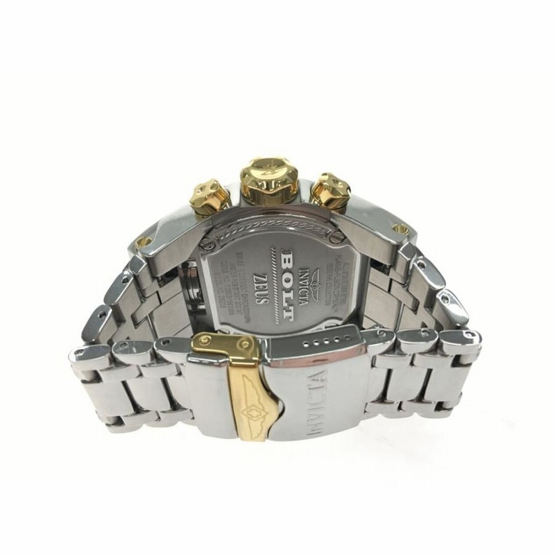 ▽▽ invicta メンズ腕時計 クオーツ ダブルフェイス BOLT ZEUS ボルトゼウス 25205 やや傷や汚れあり | LINEショッピング