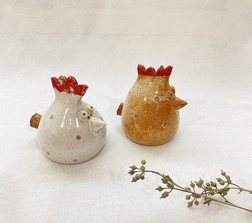 【好日戀物】 德國vintage手作鄉村風小雞調味罐廚房小物聖誕節