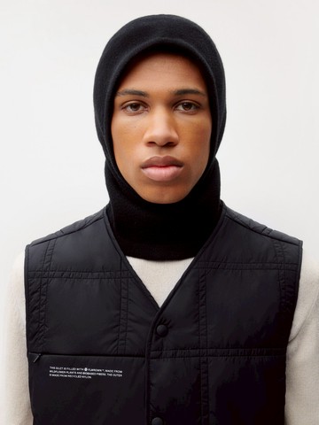 PANGAIA - Recycled Cashmere Chunky Balaclava - black - M M