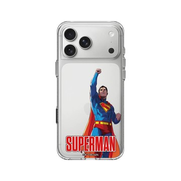 iPhone 17 Pro Max Clear Case（相機按鈕） 透明 - Superman - Superman-準備出發！