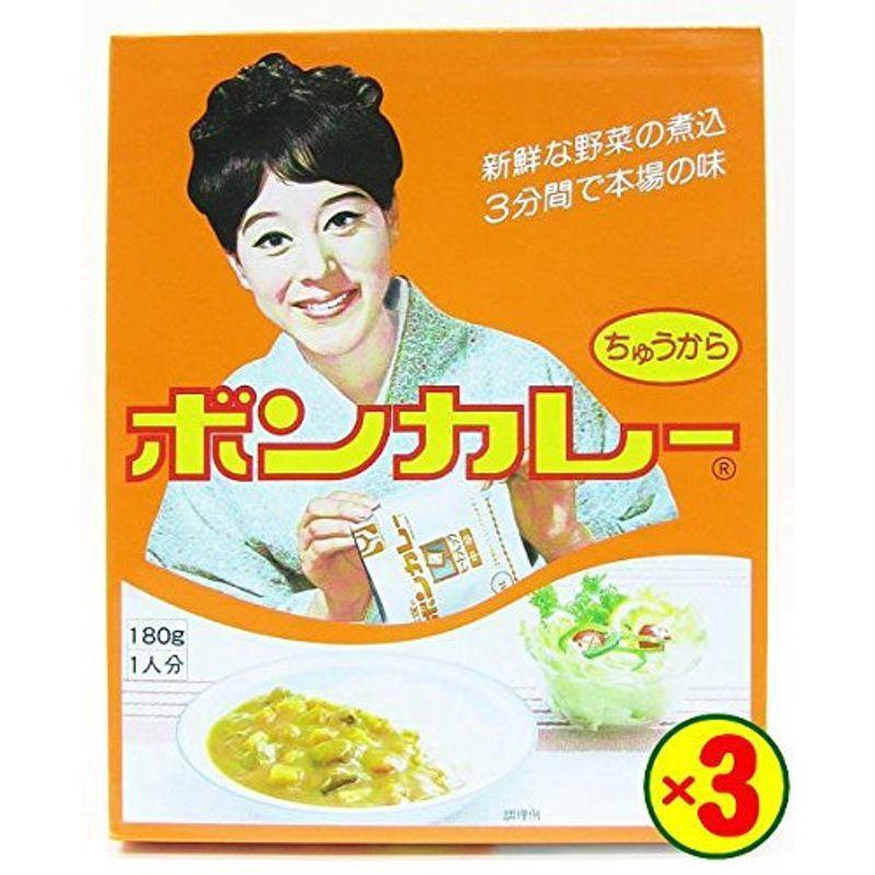 大塚食品 沖縄 ボンカレー中辛 180g×3