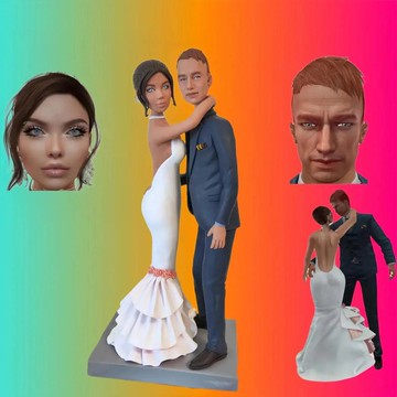 新婚 婚禮小物 結婚禮物訂製 客製化 新郎新娘 人偶 公仔 似颜绘