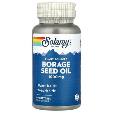 Solaray, 玻璃苣籽油，1000 毫克，50 粒軟膠囊