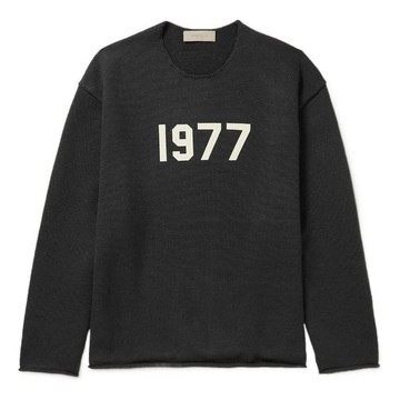 Fear of God Essentials SS22 Raw Edge Sweater Iron 1977