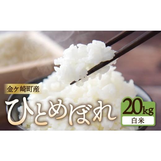 ふるさと納税 岩手県 金ケ崎町  20kg ひとめぼれ 金ケ崎町産 お米 自宅 炊飯 お弁当 袋 岩手県 金ケ崎町 いわて 米 コメ こめ 白米 ブランド米 ごは…