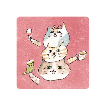 【怪獸】軟式珪藻土吸水杯墊 A Cup of Life---Ducky Shen (10x10cm) -Tea time meoow