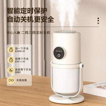 桌面雙噴加濕器 辦公臥室便攜迷你空氣凈化器夜燈大霧量補水加濕
