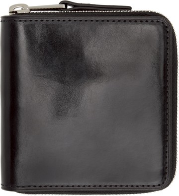 LEMAIRE 黑色 Patina Zip Compact 钱包