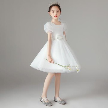 六一兒童禮服生日公主裙洋氣大合唱鋼琴演出服蓬蓬紗花童婚禮女孩