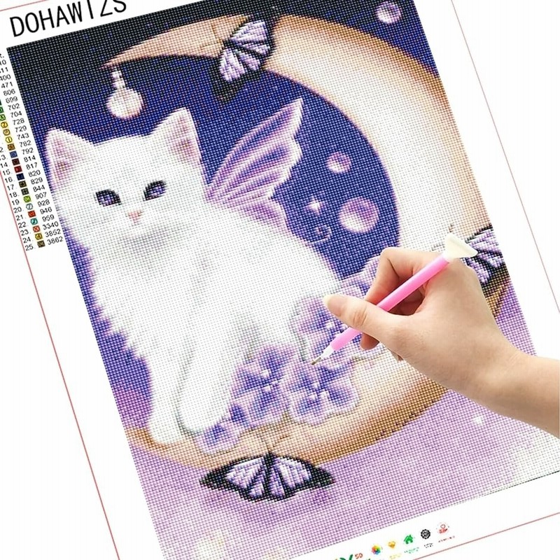 2点セットダイヤモンドアート 猫ちゃん　ヒョウ 2点セットダイヤモンドアート 猫ちゃん ヒョウ Amazon