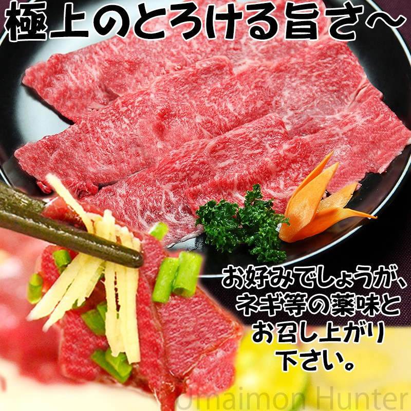 馬刺しセット１(霜降り 約200g・上赤身 約100g)×1セット 熊本県 九州 名物 人気 定番