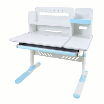 整新品061902-2洛洛彩面兒童成長桌-寬100cm-藍色(桌面小傷&邊條多處擦傷)