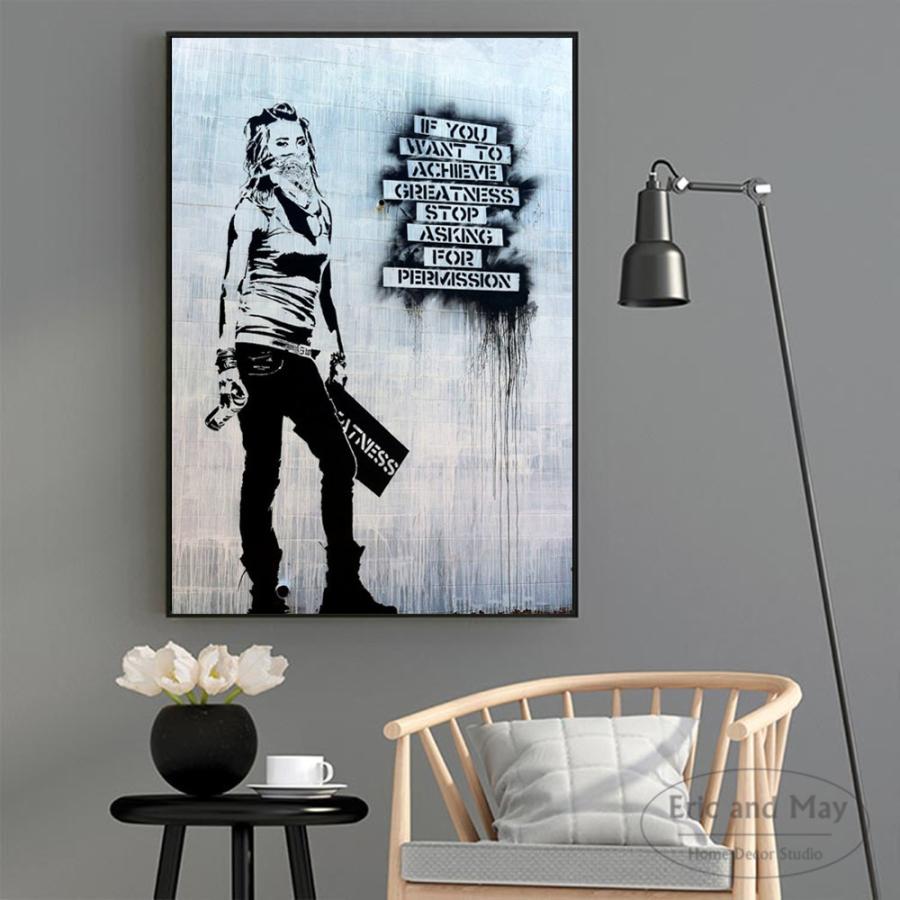 バンクシー　ストロベリードーナツ　キャンバスアート　50×70cm Banksy バンクシー ストロベリードーナツ キャンバスアート 50×70cm