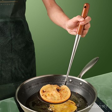 熱銷好貨📣304不銹鋼不粘鍋巴模具勺油餅模子油炸勺蝦餅土豆餅勺子海蠣餅 AED2