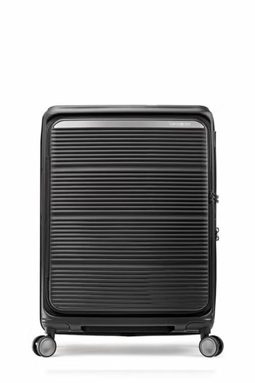 【SAMSONITE】PARALUX HS 上掀前開 24吋 可擴充四輪行李箱 黑