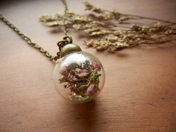 *coucoubird*典雅玻璃項鍊-藍紫紅