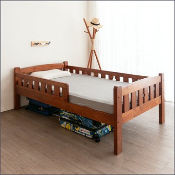 3.5尺護欄型(一長一短)床架+獨立筒薄墊二件組 單人床架 床台 床組 【171SET009-31】Leader傢居館171-SB035-31+266-BB01-1