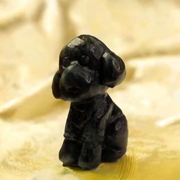 烏雞種翡翠貴賓狗 | 天然緬甸玉翡翠A貨 | 送禮