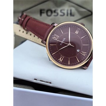 新款FOSSIL手表真皮表帶輕奢時尚啡色簡約休閑時尚石英表防水女表