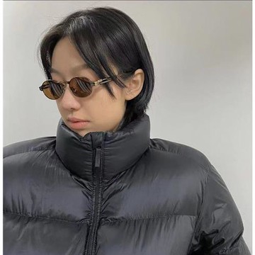 復古90年代蒸汽朋克金屬彈簧腿墨鏡防紫外線太陽眼鏡街拍男女通用