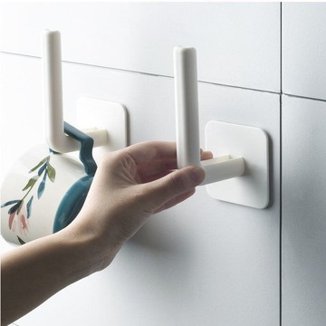 多功能廚房置物架掛鉤免打孔無痕掛鉤 家用收納整理墻上自粘掛鉤