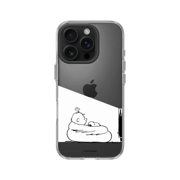 iPhone 16 Pro Clear 透明 - 史努比 Snoopy - Snoopy&Charlie Brown追劇時間