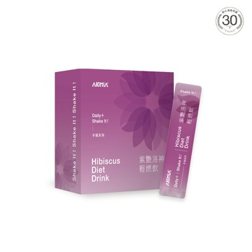 AKIMIA HEALTH｜手搖系列｜紫艷洛神輕燃飲（20包）