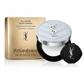 YSL 聖羅蘭 恆久無瑕柔霧定妝氣墊粉餅14g-(韓國限定寶寶藍)-平行輸入