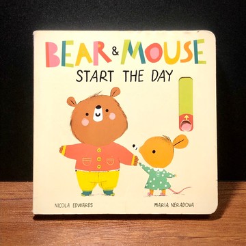 ◤書況佳 幼兒遊戲 操作書《Bear and Mouse Start the Day》Nicola硬頁 機關書 繪本童書