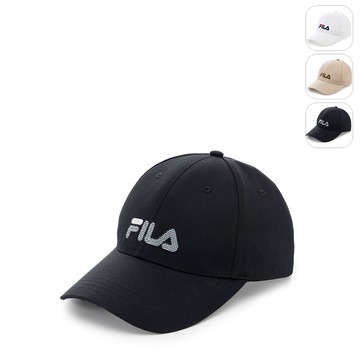 【FILA】經典LOGO帽-黑色 HTA-1000-BK