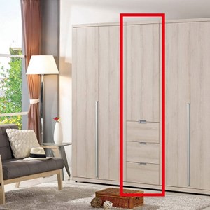 愛莎1.5尺三抽衣櫥