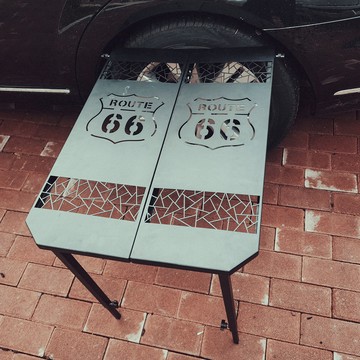 限時下殺！免運 輪胎桌 折疊桌 戶外桌 露營桌 戶外便攜折疊戶外桌 輪胎桌 雙支撐大載重 帶收納袋 精致露營 八折下殺 特價出 可開發票