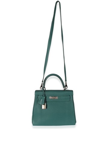 Hermès Pre-Owned - 2018 Kelly 25 handbag - women - Calf Leather - One Size - Green
